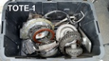 Lot of (5) Tote bins of GM Transmission Parts