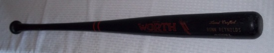 1986 GAME USED GU Phillies MLB Baseball Bat Worth Ronn Reynolds Rare Black Red 34'' How Many Exist?
