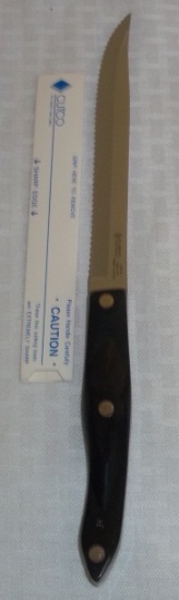 Cutco #1729 JD Petite Carver Knife w/ Cardboard Official Sleeve Brown Swirl Handle
