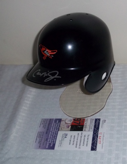 Cal Ripken Jr Autographed Mini Orioles Baseball Helmet JSA COA HOF MLB