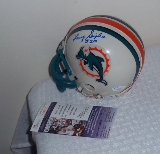 Larry Seiple Autographed NFL Football Miami Dolphins Mini Helmet JSA COA Not Many Around Rare