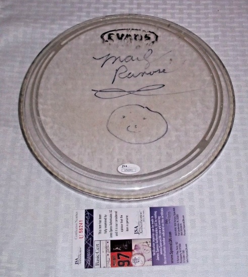 JSA COA Autographed Drum Head Ramones Marky Ramone Rare Music Memorabilia Rock Pop 1/1?