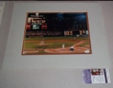 Cal Ripken Jr Autographed Photo Matted In Action Orioles MLB Baseball HOF JSA COA