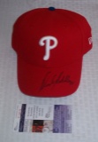 Vincente Padilla Autographed Phillies Hat Cap Pitcher JSA COA