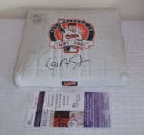 Cal Ripken Jr Autographed Small Baseball Base JSA COA Farewell Logo 2001 Rare Orioles HOF
