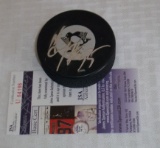 Autographed NHL Hockey Puck JSA COA Penguins Sergei Gonchar