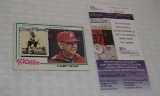 Autographed Regular Gum Card MLB Baseball 1978 Topps Danny Ozark Manager Phillies JSA COA Vintage