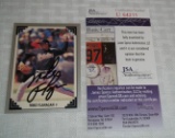 Autographed Regular Gum Card MLB Baseball 1991 Leaf Mike Flanagan Orioles Pitcher JSA COA