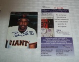 Autographed Regular Gum Card MLB Baseball 1996 Mother's Cookies Giants RegionalIssue Barry Bonds JSA