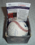 Autographed ROMLB Multi Signed Mets Baseball Billy Wagner Sandy Alomar Milledge Maine JSA COA