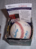 Autographed ROMLB Baseball Dual Signed Indians 1990s Pitchers JSA COA Paul Shuey Charles Nagy 1/1?