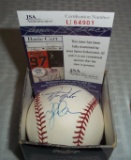 Autographed ROMLB Baseball Dual Signed Early 1990s Phillies Darren Daulton Tyler Greene Battery JSA