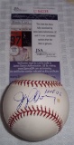 Autographed ROMLB Baseball Joe Coleman Yankees HOF Inscription JSA COA