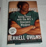 Autographed Signed Copy Book Biography Terrell Owens New HOFer Eagles NFL Football COA Sticker