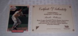 1993 Nabisco Autographed Card Mail In Offer Promo COA Brooks Robinson Orioles HOF