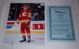 Autographed 8x10 Photo NHL Hockey Rare Flames Uniform Joe Nieuwendyk COA