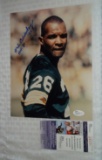 Autographed 8x10 Photo Herb Adderley Packers HOF Inscription JSA COA Blue Sharpie
