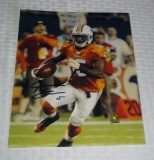 Autographed 8x10 Photo Davone Bess Miami Dolphins #15 NFL Football Hologram COA