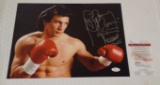 JSA Autographed Signed Boom Boom Mancini Boxer Boxing USA 11x14 Photo HOF Inscription