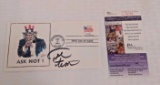 George Foreman Autographed FDC First Day Cover Envelope Boxing Boxer JSA COA Stamp