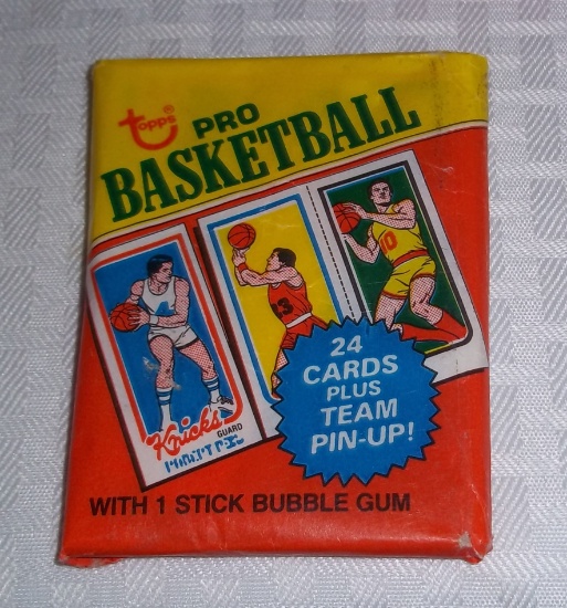 1980-81 Topps NBA Basketball Unopened Wax Pack Sealed Possible Bird Magic Erving RC GEM MINT