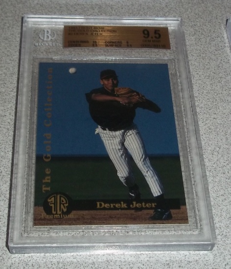 1993 Front Row Gold Collection Derek Jeter Rookie RC BGS Beckett GRADED 9.5 GEM MINT w/ 10 Yankees