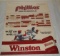 1982 Winston Cigarettes Tobacco Advertising Phillies Schedule Rare Cardstock Unused