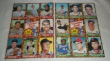 1982 Cracker Jack Baseball Stars HOFers Complete Set Uncut Sheets Mantle Mays Feller Aaron Kaline
