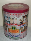Legends Of Baseball Popcorn Tin HOFers Ted Williams Yaz Banks