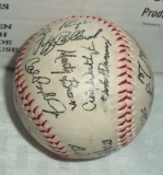 Late 1980s Early 1990s Team Signed Facsimilie Baseball Ball Baltimore Orioles Ripken Brothers