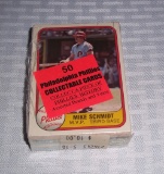 All Phillies Sealed 50 Assorted Baseball Cards Pack w/ 1981 Fleer Schmidt Showing MLB Baseball