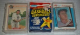 3 Small Baseball Card Sets - 1982 Donruss Hall Of Fame 1987 Fleer Superstars Topps KMart Mantle