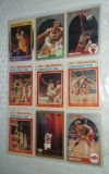 18 NBA Basketball Cards Sheet Stars HOFers Jordan Magic Bird Vintage Rookies