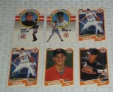 1990 Fleer Baseball Orioles 6 Card Lot Sign ed Cal Ripken Jr MLB