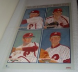 1990s Phillies SGA Large Poster No Hitter Wise Bunning Green Mulholland Rare NOS Unused