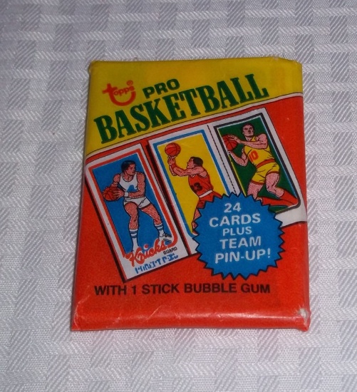 1980-81 Topps NBA Basketball Unopened Wax Pack Sealed Possible Bird Magic Erving RC GEM MINT