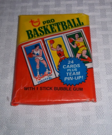 1980-81 Topps NBA Basketball Unopened Wax Pack Sealed Possible Bird Magic Erving RC GEM MINT