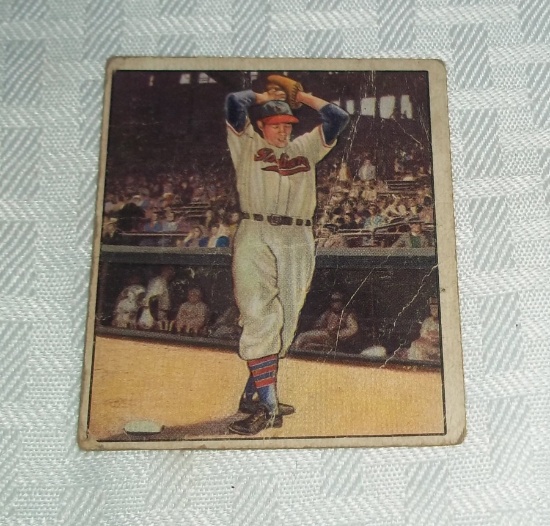 1950 Bowman Baseball #6 Bob Feller Indians HOF Card