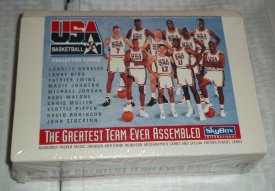 1992 Skybox NBA Basketball Dream Team Sealed Wax Box 36 Packs Olympics