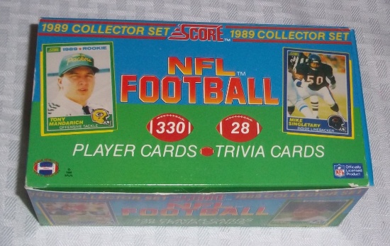 1989 Score NFL Football Complete Factory Card Set Aikman Barry Sanders Rookies