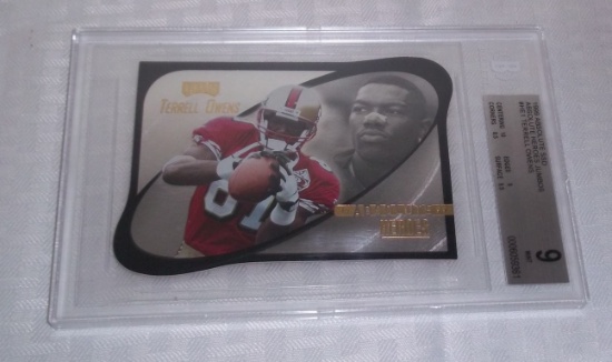 1999 Absolute SSD Jumbo NFL Football Card Terrell Owens 49ers BGS Beckett 9 MINT New HOFer Playoff