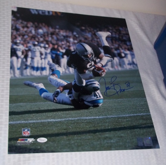 Tim Brown Autographed Signed 16x20 Photo NFL Football Raiders HOF JSA COA & His Own Holo