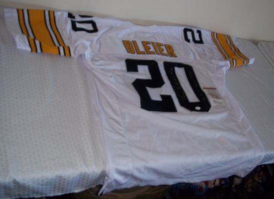 Steelers NFL Football Signed Autographed Jersey Rocky Bleier 5x SB Champs Inscription JSA COA