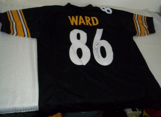 Hines Ward Autographed Signed Football Jersey Total Sports COA Stitched NFL Steelers