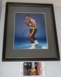 Joe Frazier Autographed Signed Boxing 8x10 Photo JSA COA Framed Matted