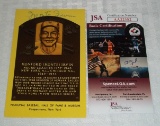 Monte Irvin Autographed Signed HOF Postcard JSA COA Giants