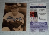 Yankees Johnny Mize Autographed Signed 3x5 Photo JSA COA