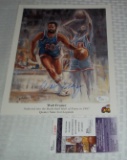 Walt Frazier 9x11 Signed Autographed Print Knicks NBA Basketball JSA COA HOF Inscription