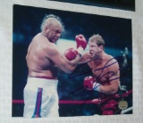 Boxing Autographed Tommy Morrison Signed 8x10 Photo Mounted Memories COA w/ Foreman