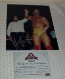 WWF WWE Wrestler Hulk Hogan Autographed Signed 8x10 Photo COA w/ Muhammad Ali